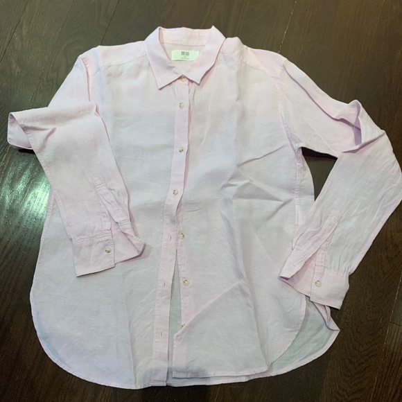 UNIQLO women's linen long sleeves shirt - Picture 1 of 5
